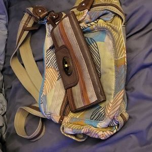 Fossil Long Live 1954 Vintage Multicolor Hobo